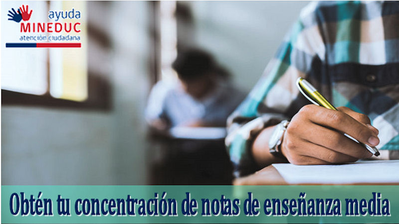 concentración de notas de enseñanza media