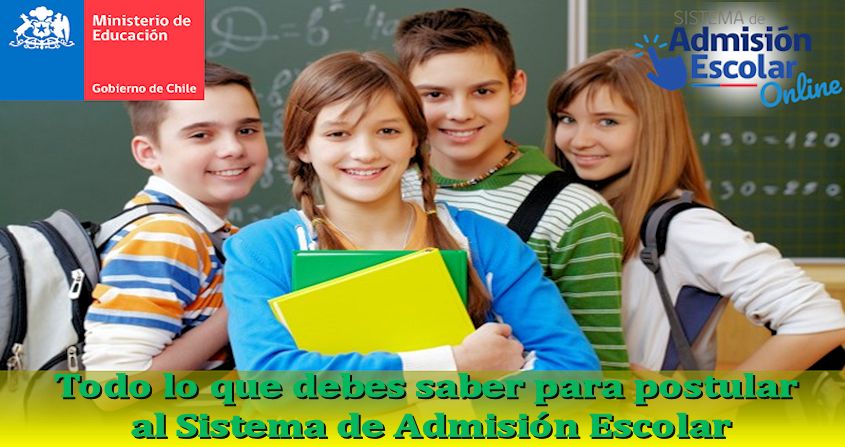 cómo postular a los colegios y al Sistema de Admisión Escolar